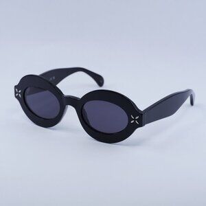 🕶️ New Azzedine Alaïa AA0059S 001 Sunglasses - Black Frame, Grey Lenses